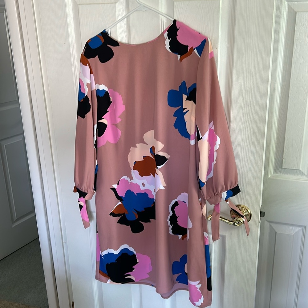 Pink floral dress